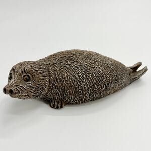 VINTAGE LLOYD BRYAN 1979 Plaster Seal Sculpture Figurine